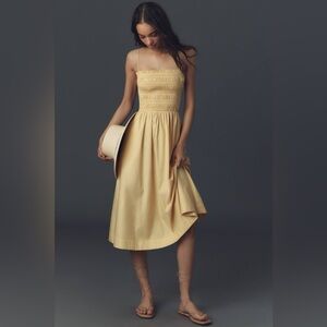 NWOT Reformation Kerrie Smocked Midi Dress